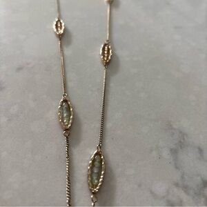 LC Lauren Conrad Gold Pastel Pink Blue Necklace Beaded